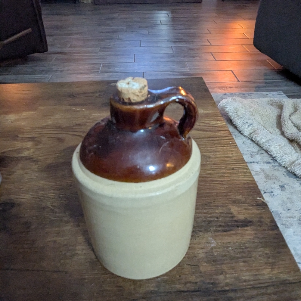 Vintage Stoneware Jug with Handle